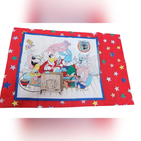 Vintage Warner Brothers Tiny Toons Adventures 3 piece Twin Size Sheet Set - Picture 2 of 3